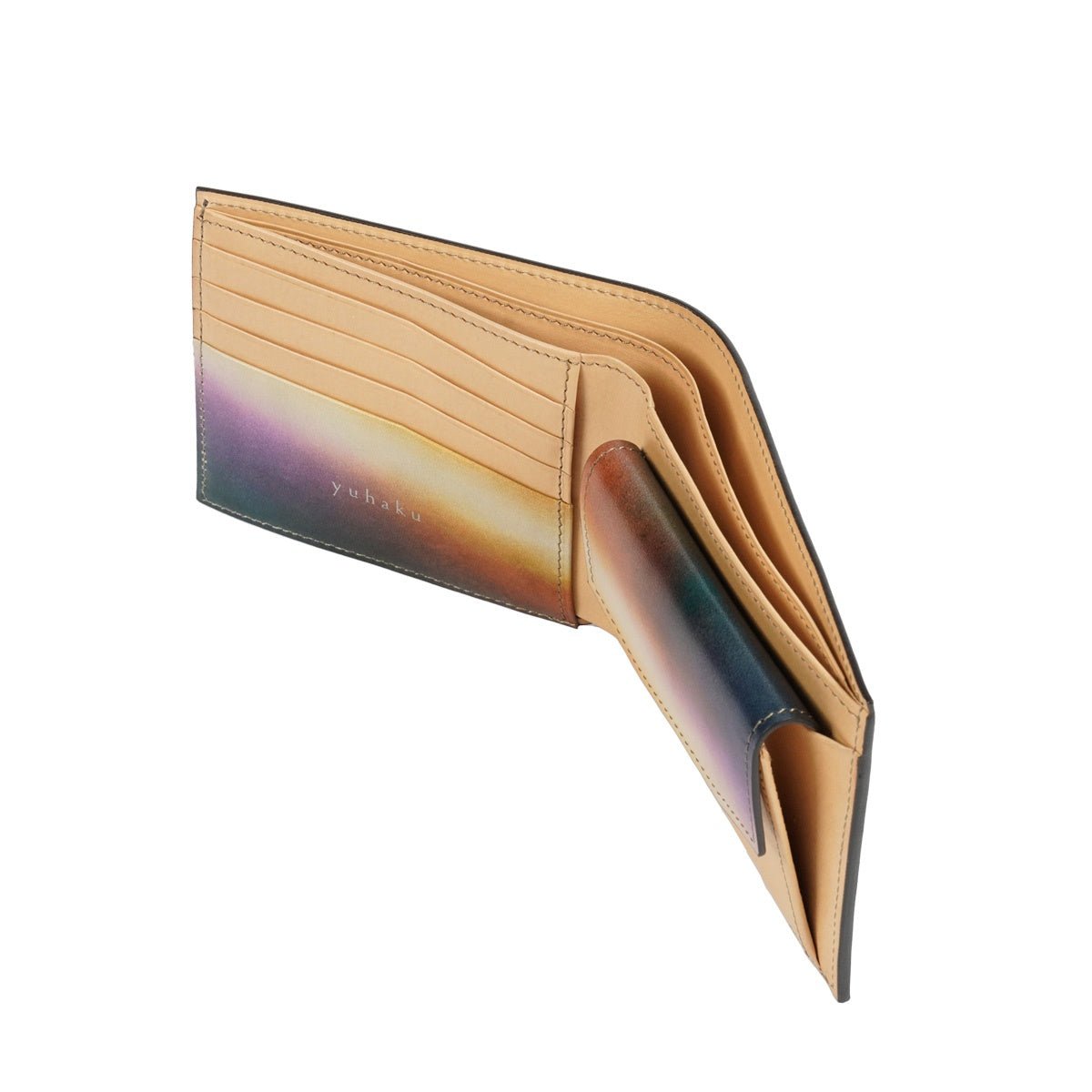 HNY2026 - 132 新年染め 二つ折り財布 慶駿 - yuhaku online shop