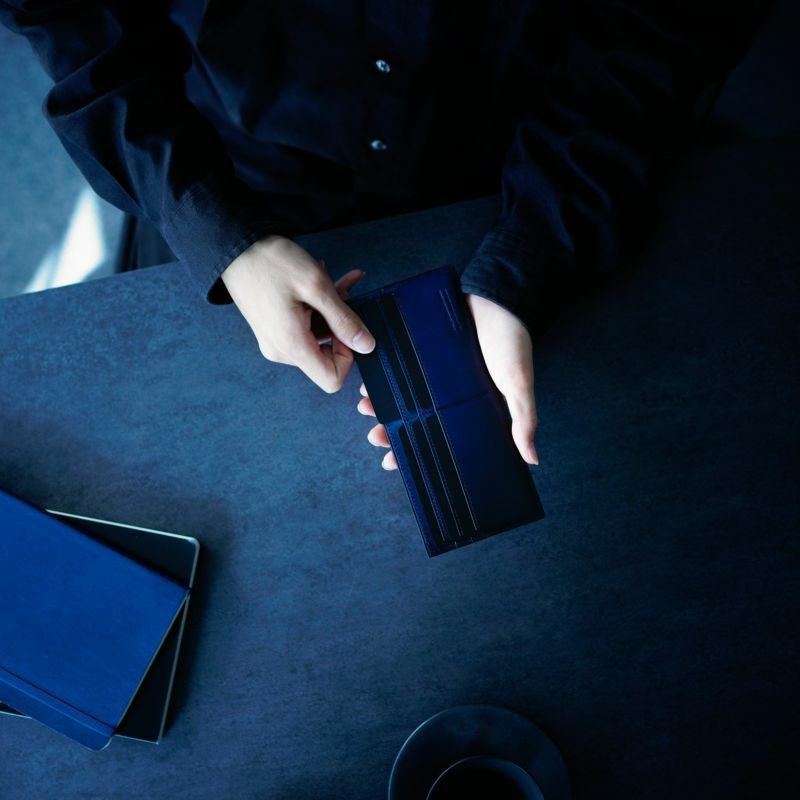 YAC121 コードバンフラップレス長財布 - yuhaku online shop
