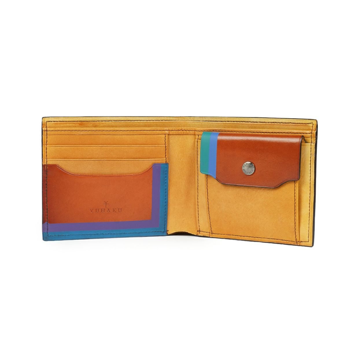YAR148 二つ折り財布「become square」 - yuhaku online shop