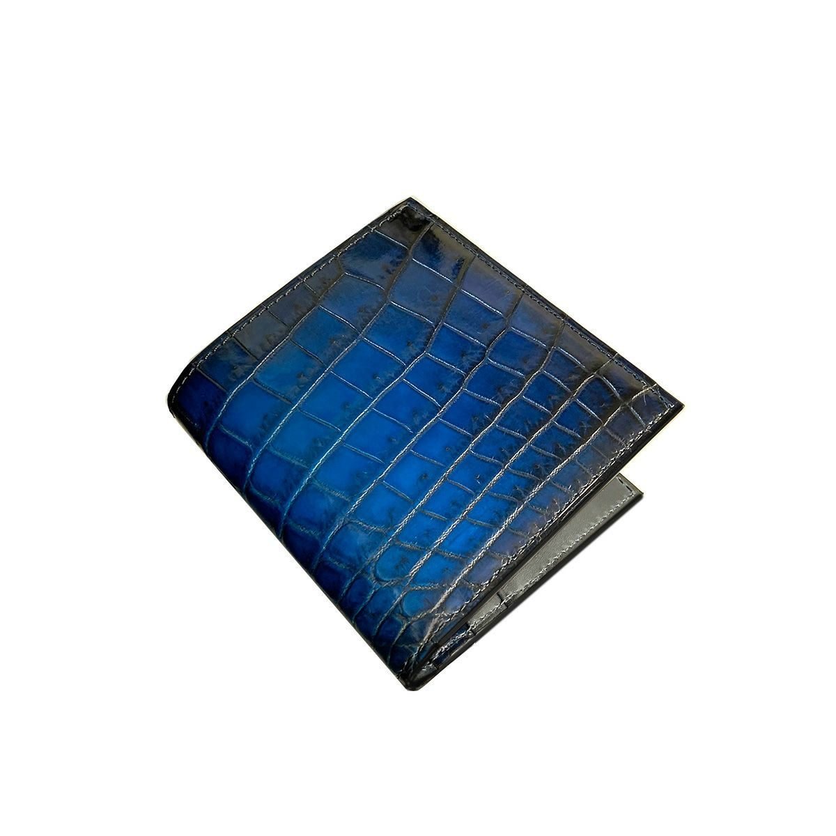 YFA122 クロコダイル薄型二つ折り財布 - yuhaku online shop