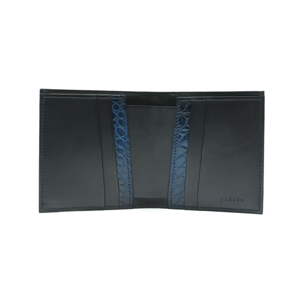 YFA122 クロコダイル薄型二つ折り財布 - yuhaku online shop