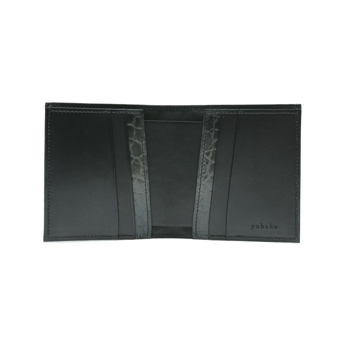 YFA122 クロコダイル薄型二つ折り財布 - yuhaku online shop