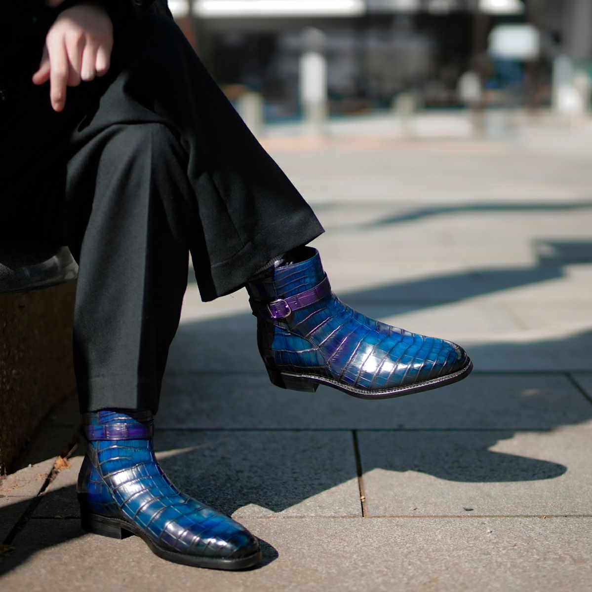 YFA1813 クロコダイル ブーツ - yuhaku online shop