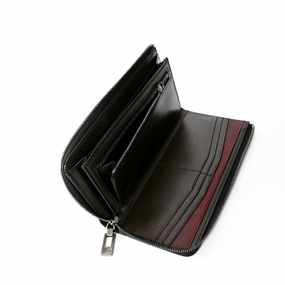 ユハク YEV124 L字ファスナーウォレット YEV124 ワイン ユハク] YEV124 L字ファスナーウォレット YEV124 財布ユハクyuhaku L字