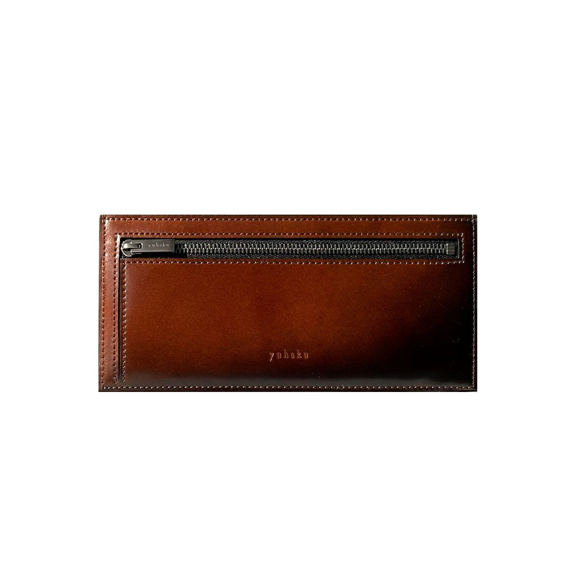 YAC121 コードバンフラップレス長財布 ｜美しい色彩の革財布、革製品