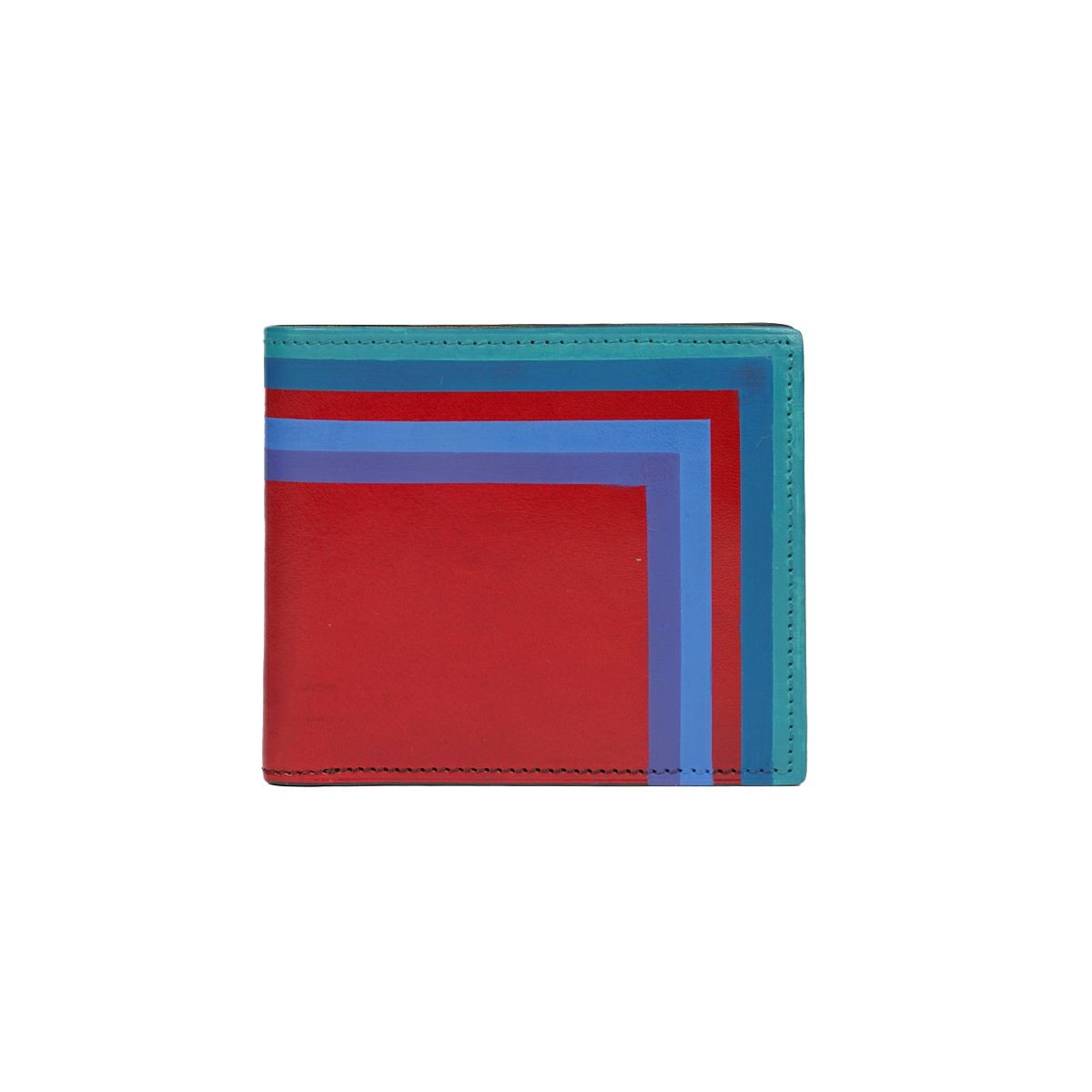 YAR147 二つ折り財布「become square」 ｜美しい色彩の革財布、革製品