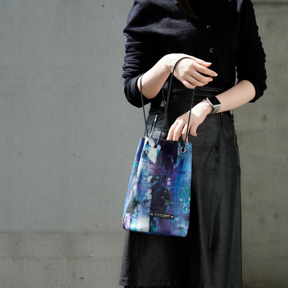 Abstract 巾着バッグ Lサイズ TNA080L - yuhaku online shop