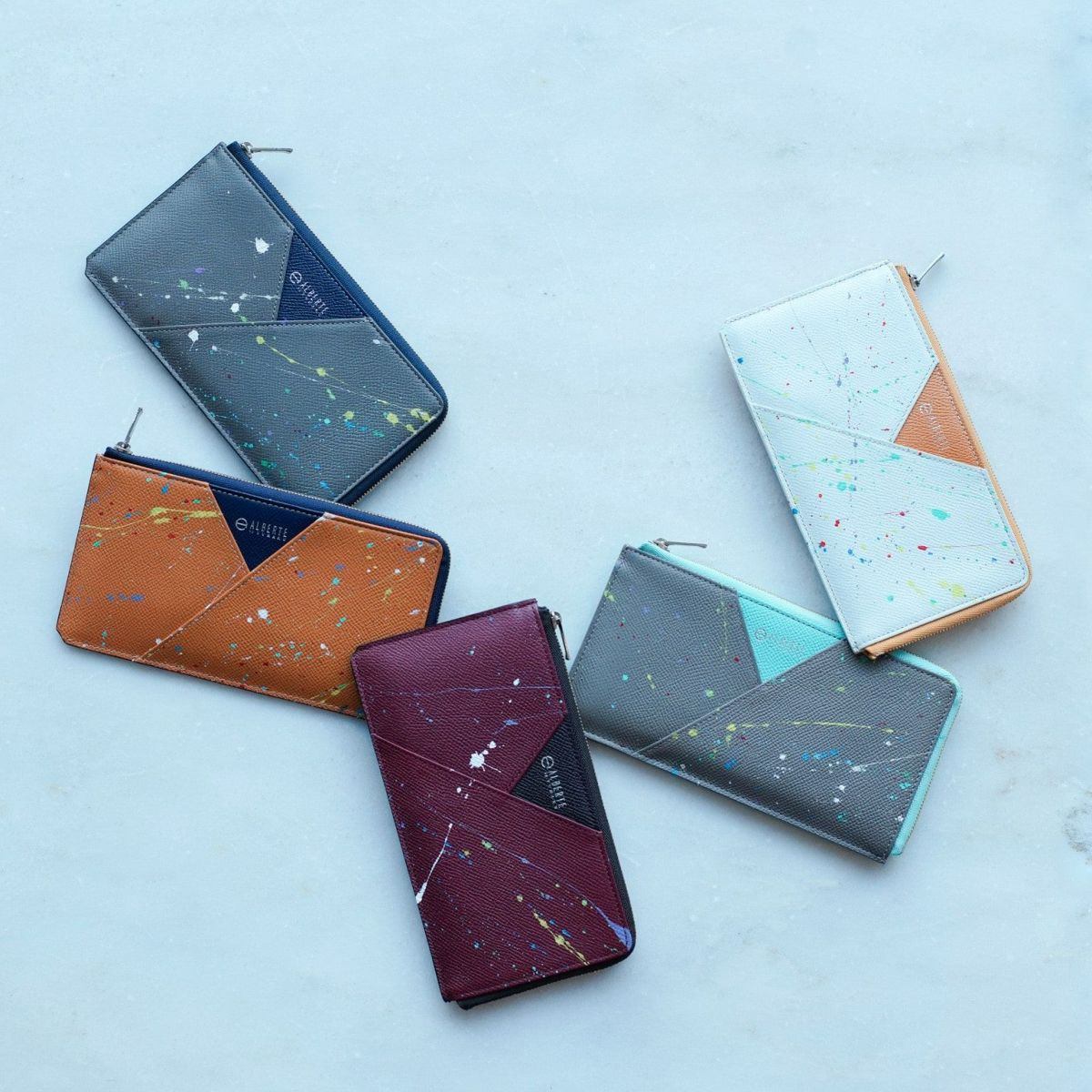 ASD124 L字ファスナーウォレット ｜美しい色彩の革財布、革製品通販