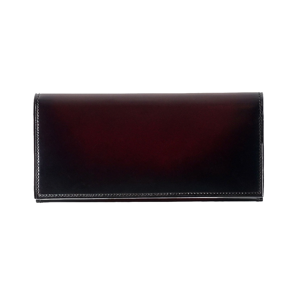 美品　ユハク コードバン ロングウォレット ブルー YAC113 長財布 YAC113 長財布 ｜美しい色彩の革財布、革製品通販｜yuhaku online shop