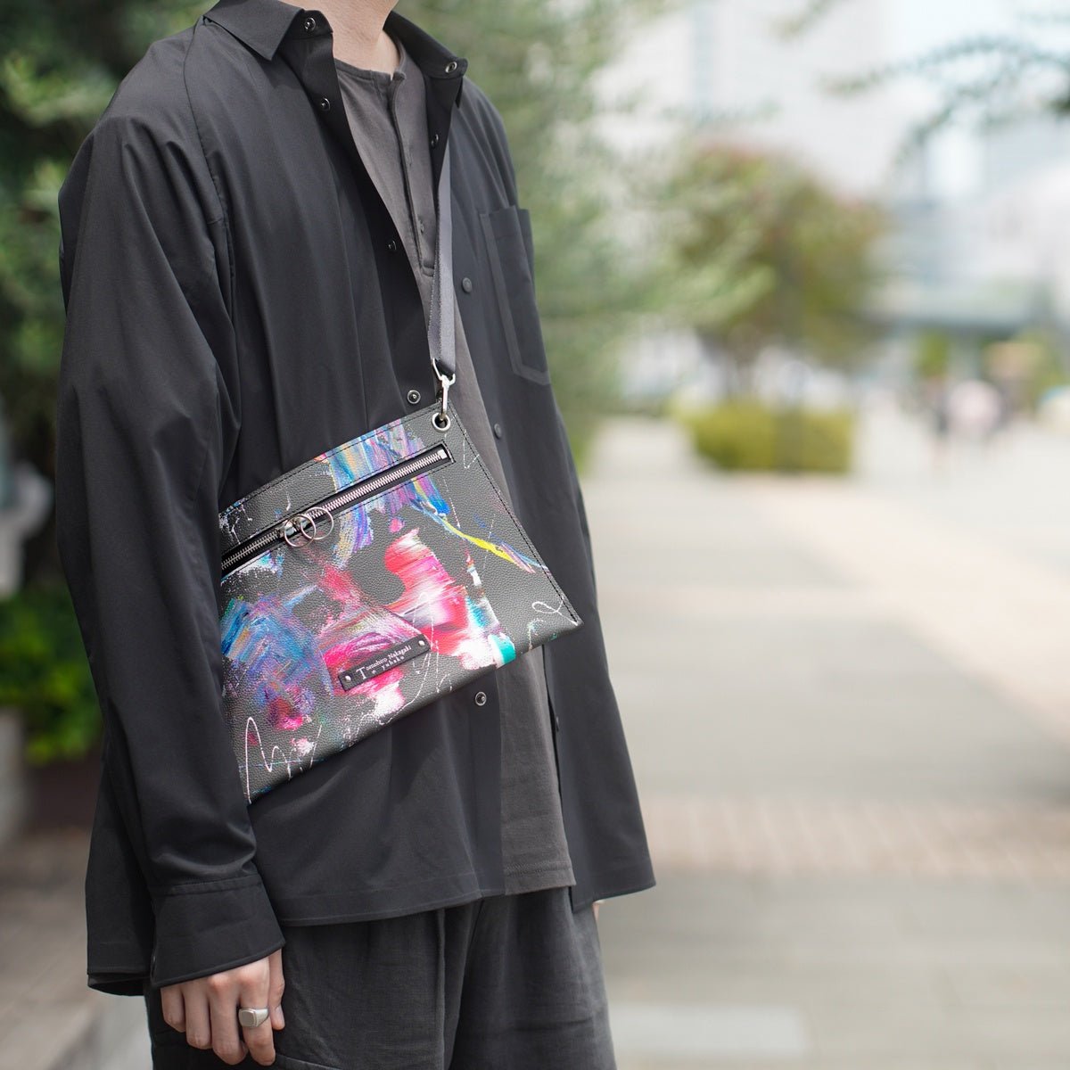 TNA042 マチなしサコッシュ ショルダーストラップ付 - yuhaku online shop