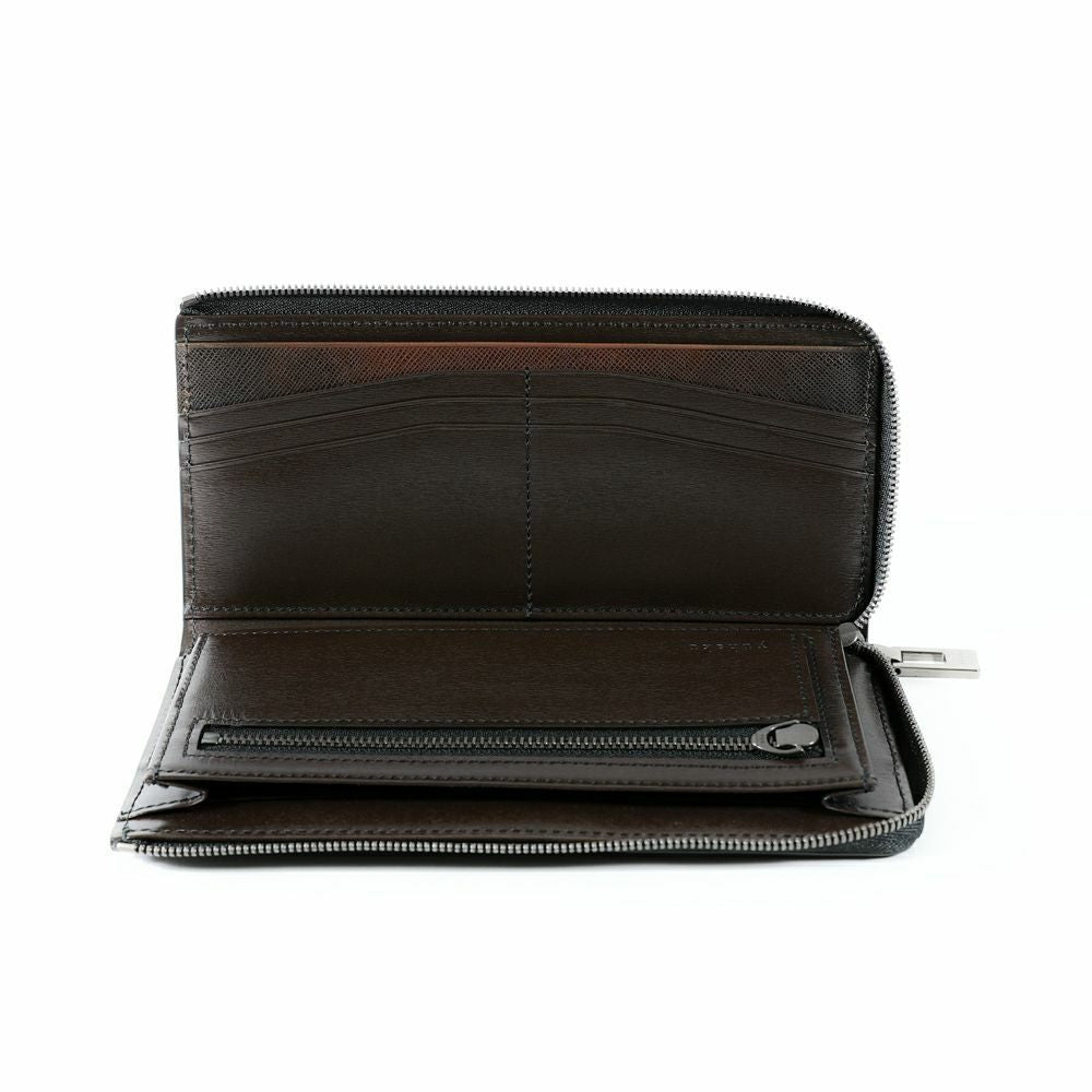 ユンページ YEV124 L字ファスナーウォレット ｜美しい色彩の革財布、革製品