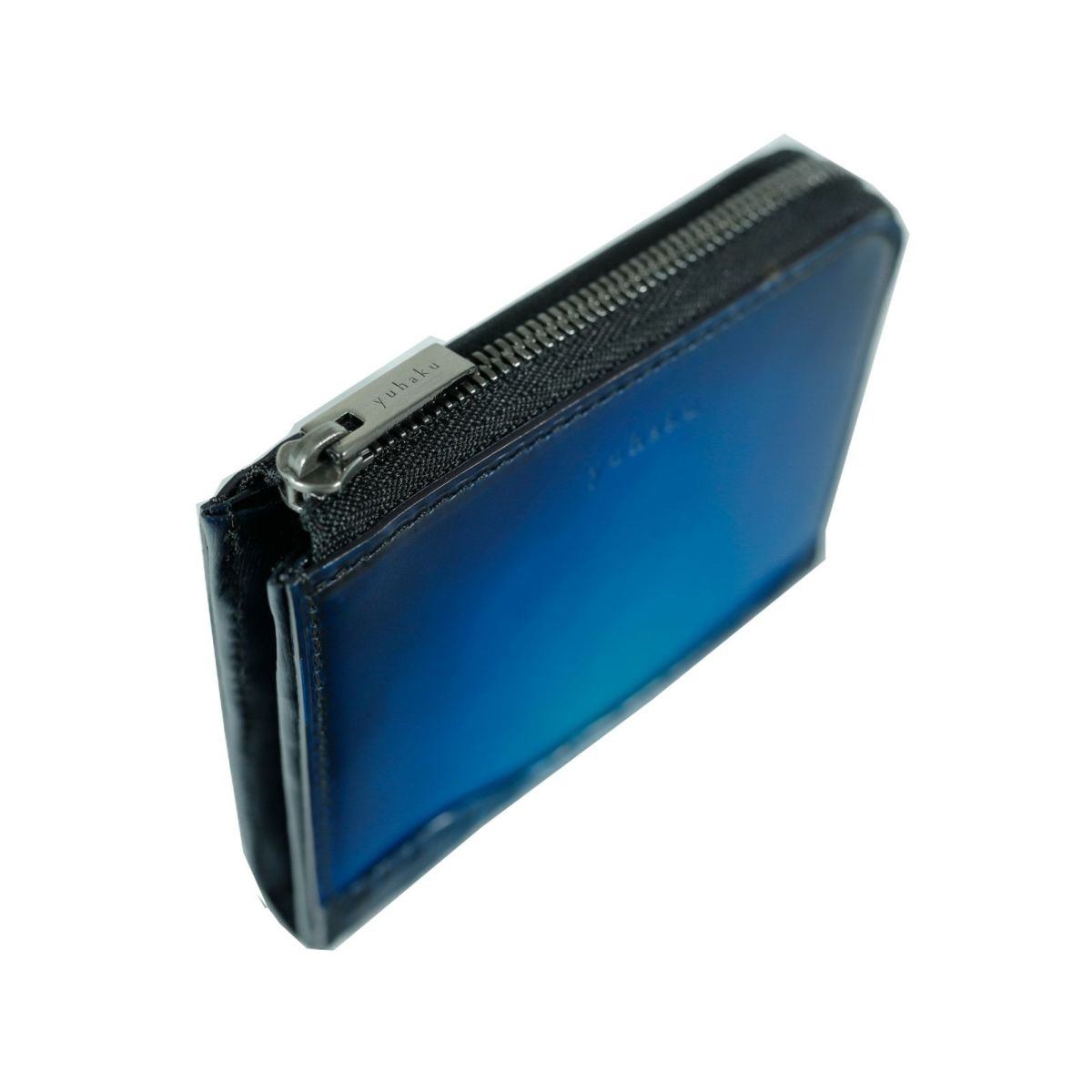 yuhaku グラデーション クロココンビ コンパクト財布 Crocodile Combi