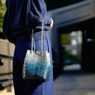 YFA080M 銀座5周年限定 クロコダイル巾着バッグ「贏」 - yuhaku online shop