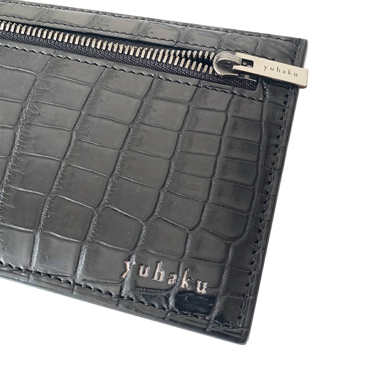 YFA121 クロコダイル薄型束入れ - yuhaku online shop