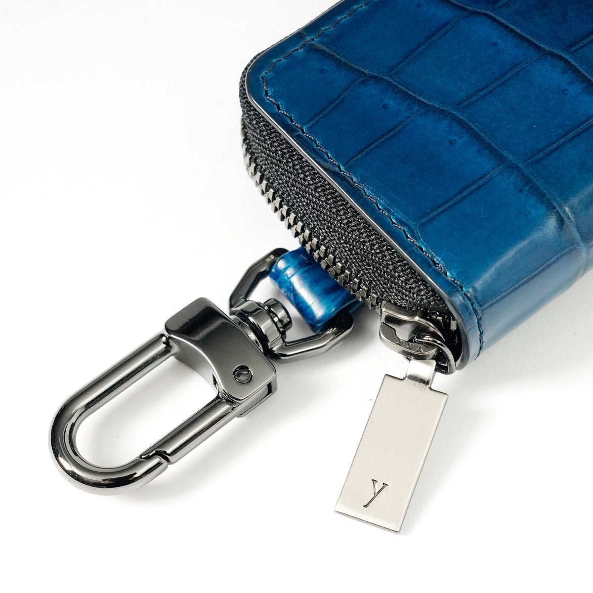 【受注製作】革を選んで仕立てるクロコダイル スマートキーケースYFA174order - yuhaku online shop