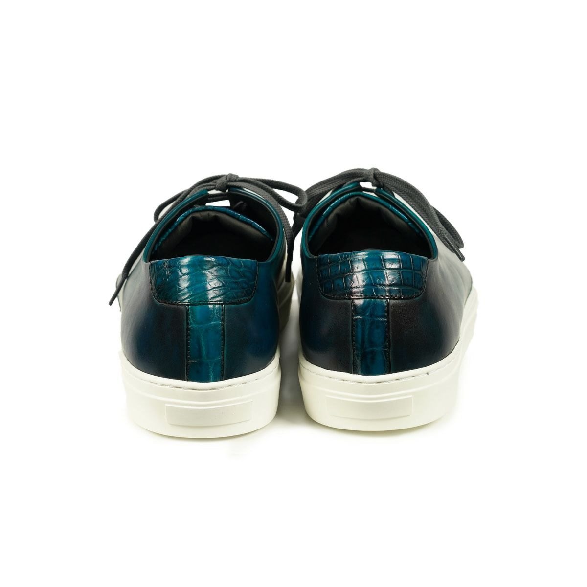 YFA2806 クロコダイルコンビ スニーカー ｜美しい色彩の革財布、革製品