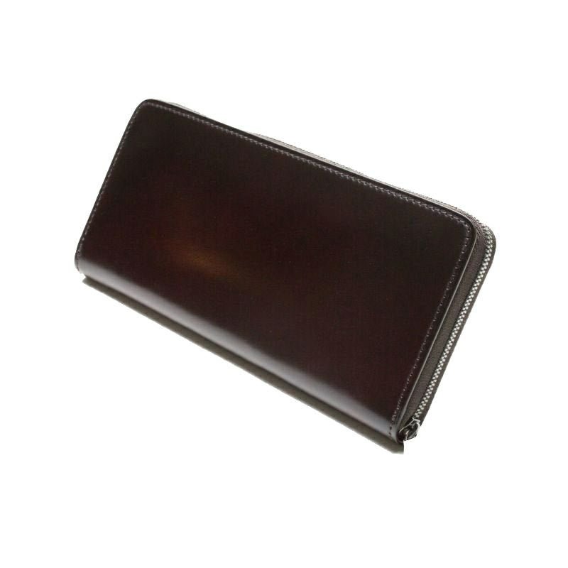 YUHAKU YFC114 コードバンwine ラウンドファスナーウォレット YFC114 ラウンドファスナーウォレット ｜美しい色彩の革財布