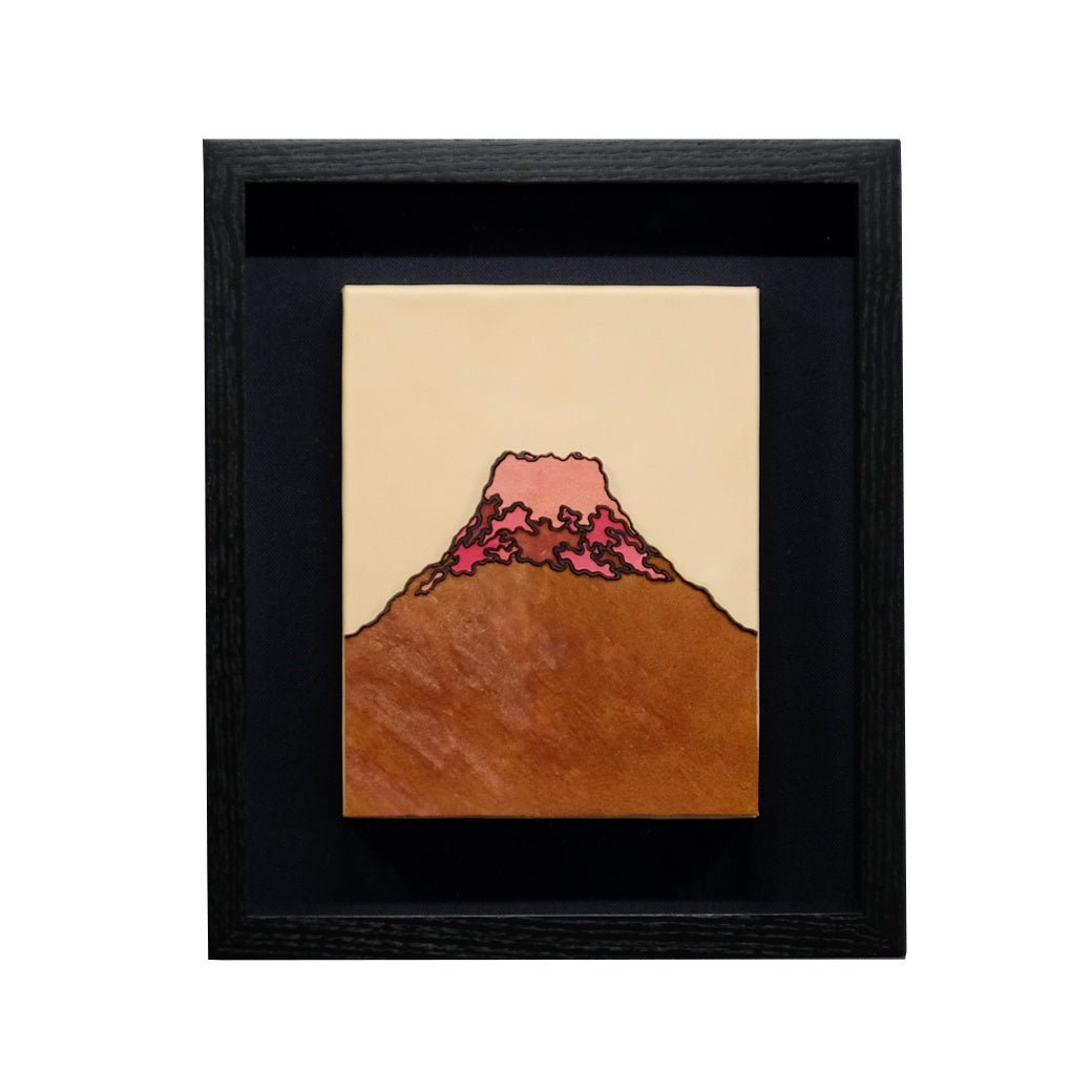 【レザーアート 富士山】桜富士 YGG011 - yuhaku online shop