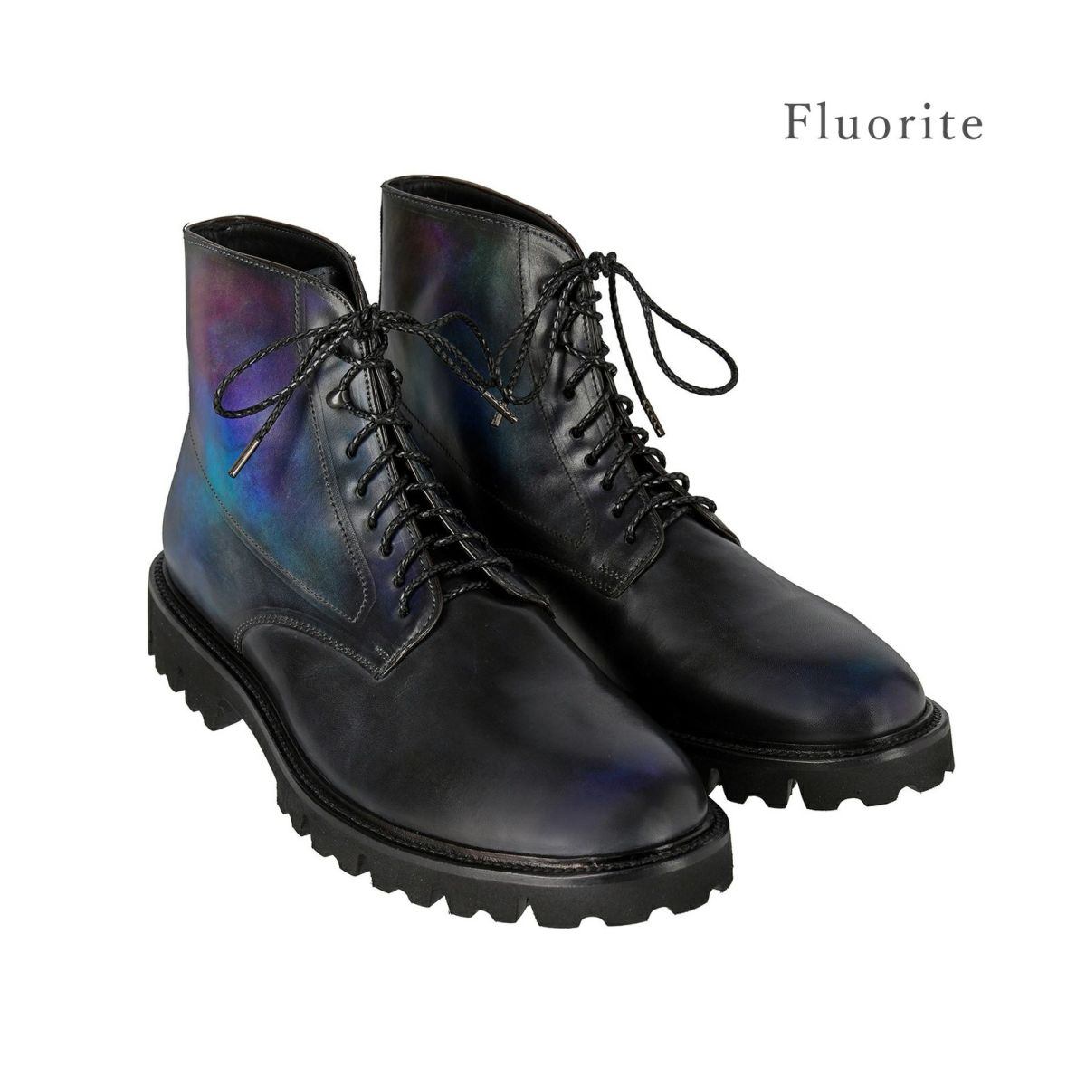 【美品】YUHAKU YSH0201 手染めパティーヌ ドレスシューズ ブルー YB+15425BL | YUMI KATSURA OFFICIAL WEBSITE | ユミカツラ公式