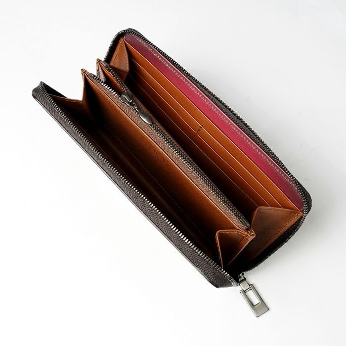 YPF114 ラウンドファスナーウォレット ｜美しい色彩の革財布、革製品