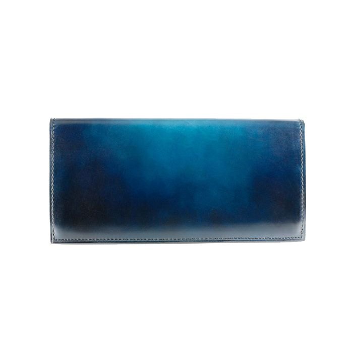 yuhaku 長財布 YVE110 ディープブルー 手染めグラデーション 本革 yquCpH9TUno7LQtQloKdvkGBnSKjdD