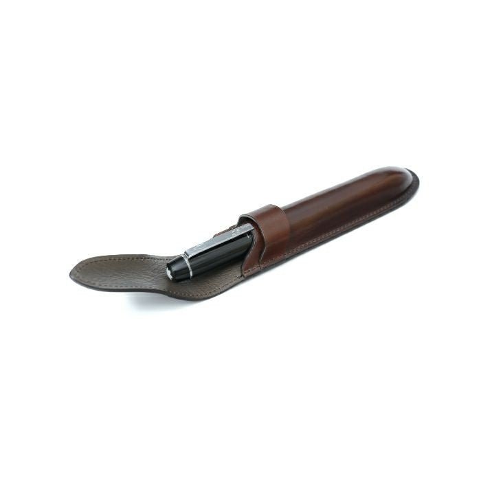 YUP272 Burgundy コードヴァン 一本挿しペンケース - yuhaku online shop