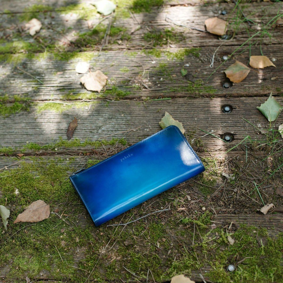 YVE124N L字ファスナーウォレット DarkBrown 「YUHAKU」 ｜美しい色彩