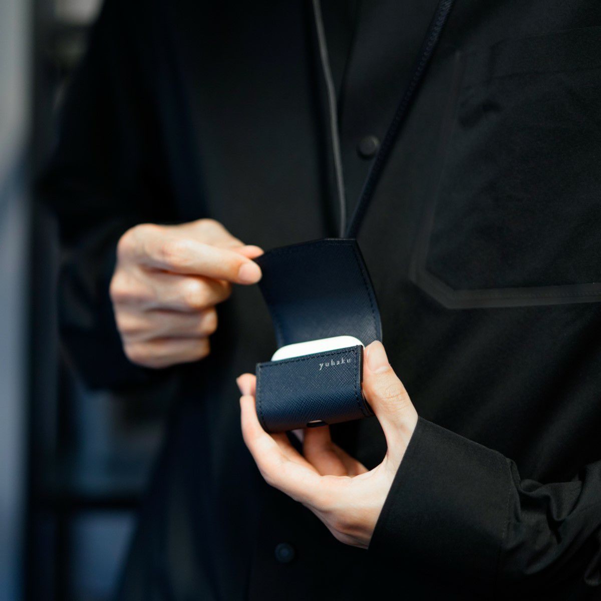 ほぼ未使用　Apple  Pod AirPods Pro (第2世代)用ソフトレザーケース - AVA-AP4PLCNV