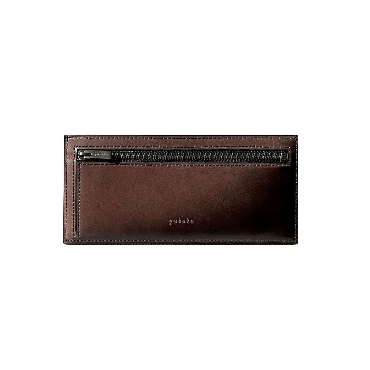 YAC121 コードバンフラップレス長財布 ｜美しい色彩の革財布、革製品
